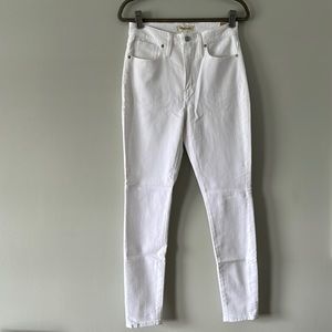 NWT Madewell White Skinny Jeans